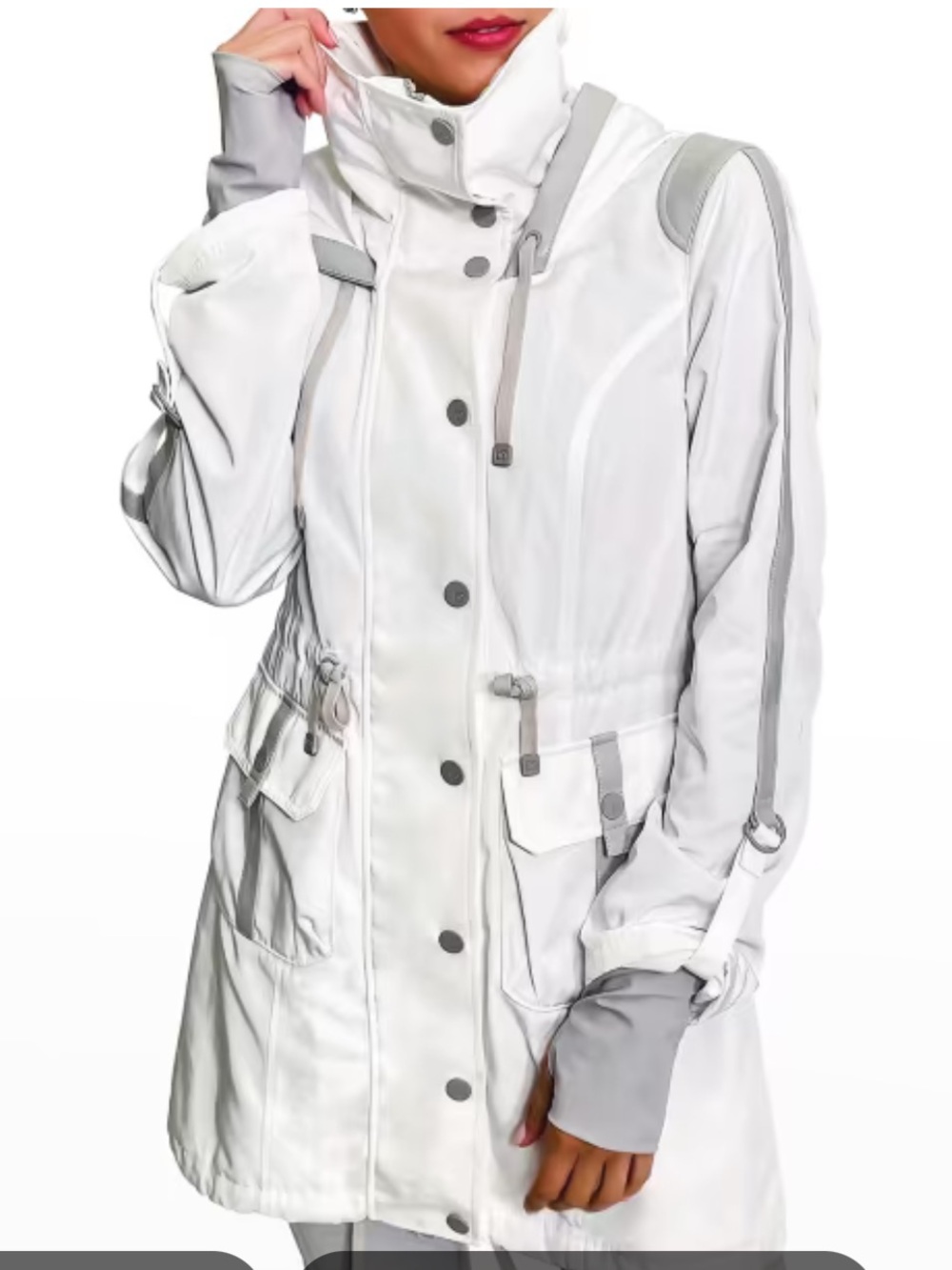 Blanc Noir Hooded Anorak Jacket